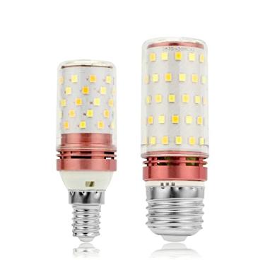 Imagem de 2 Peças Lâmpada LED E27 E14 Milho 6W 8W Lâmpadas 60/80LEDs SMD2835 220V 110V Lâmpada LED Decoração De Casa Candelabro Luz De Vela,Branco Quente,E14 8W