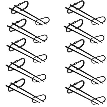 Imagem de Kit 10 Peças Suporte para Taças Suspenso Preto Fosco Porta Taças de Teto Reto 42cm