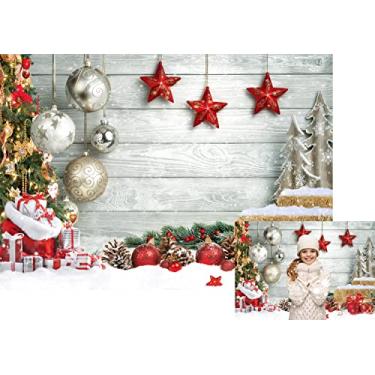 Imagem de LTLYH Decoração de Natal de 2,1 x 1,5 m, pano de fundo para fotografia, tema de Natal, festa, cabine de fotos, estúdio, adereços de fundo 165..