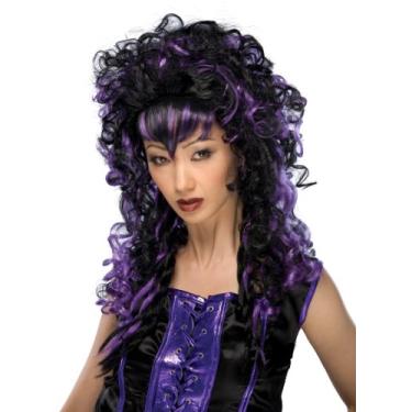 Imagem de Rubie's Peruca de vampira assustadora, Roxa, tamanho nico