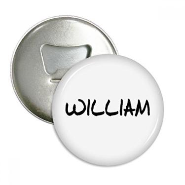 Imagem de Emblema multifuncional com emblema de ímã de geladeira e escrita especial em inglês WILLIAM