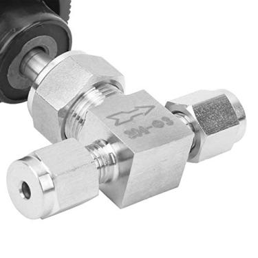 Imagem de Válvula de agulha de gás, válvula de agulha de aço inoxidável de alta pressão prática durável para óleo = para gás para líquido para água (3)