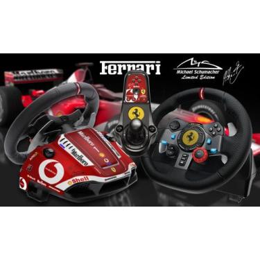 Skin FERRARI Volante com câmbio PARA LOGITECH G25, G27, G29, G920