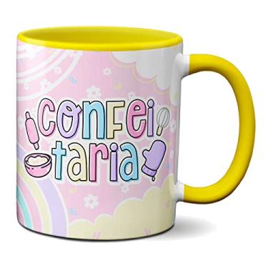 Imagem de Caneca Confeitaria Profissão Confeiteira Criativa Presente (Amarela)