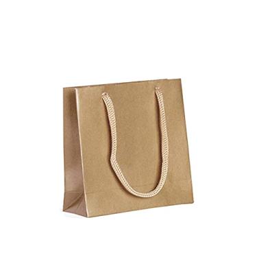 Imagem de Sacola Papel 10x10x4cm 1057 Kraft Natural 10 unidades