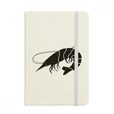 Imagem de Caderno de ilustração de camarão preto da Marine Life, capa dura de tecido, diário clássico