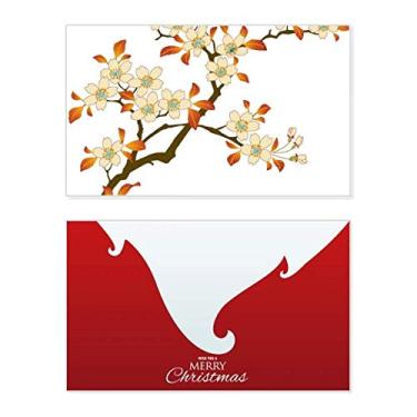 Imagem de Papel de parede com folhas de flor, papel de parede, feriado, feriado, cartão de felicitações, mensagem de Natal