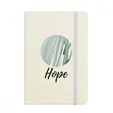 Imagem de Caderno com estampa de arte abstrata suave, capa dura em tecido, diário clássico