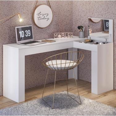 Imagem de Penteadeira/Escrivaninha de Canto Jade - Branco