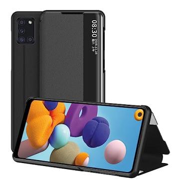 Imagem de Para Samsung S23 S22 S21 S20 FE S8 S9 S10 Plus Couro Flip View Cases, preto, para Galaxy Note 10