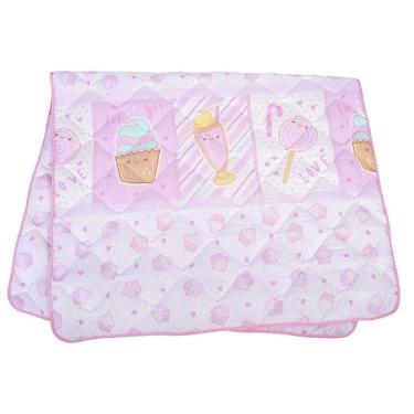 Imagem de EDREDOM DE BERÇO 100% ALGODÃO 85 X 1,30 BABY NICE Rosa