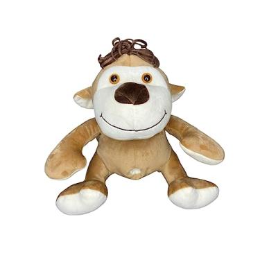 Imagem de Bichinhos de Pelúcia Amiguinhos Safári Para Presentes Decorações e Festas - 30cm (Macaco)