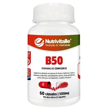 Imagem de B50 Vitaminas do Complexo B + Minerais 60 Cápsulas 500mg Nutrivitall