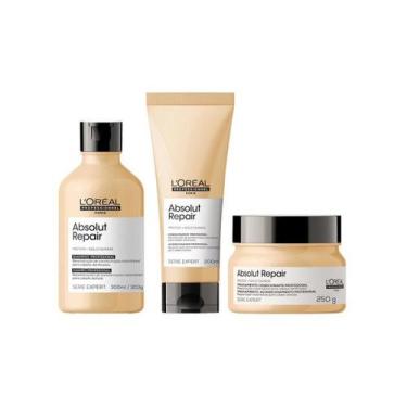 Imagem de L'oréal Absolut Repair Shampoo 300ml + Condicionador 200ml + Máscara 2