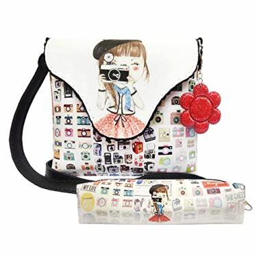 Imagem de Kit Infantil Feminino Bolsa e Estojo Menina Fotógrafa, Magicc KI-001