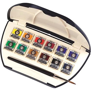 Imagem de Aquarela em Pastilha Rembrandt Estojo Luxury Pocket com 12 Cores Talens
