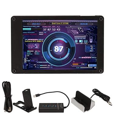 Imagem de AIDA64 Monitor de temperatura de computador de 3,5 polegadas - Mini tela USB, monitor de dados CPU/RAM, tela secundária de capa ARGB, editor de temas