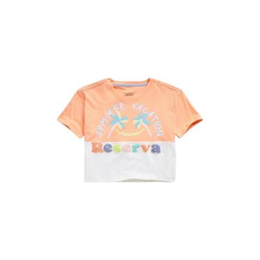 Imagem de Infantil - Camiseta Menina Silk Summer Vacation Reserva Mini Laranja  menina