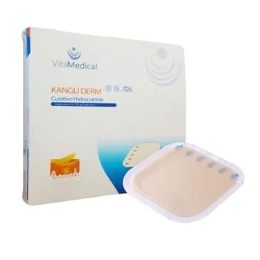 Imagem de Curativo Hidrocloide Kangli Derm - Vita Medical - 10x10 cm extra fino caixa com 10 unidades