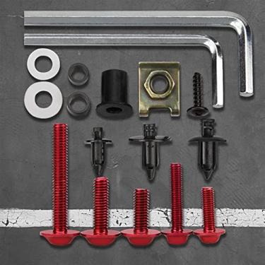 Imagem de Substituição da porca do talão da roda para S1000RR S1000XR RnineT HP4 R1200 R RT GS F800GS/R G310R Acessórios de motocicleta Kit completo de parafusos de carenagem tampas de porca de roda (cor: azul)