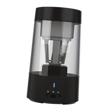 Imagem de Apontador de lápis elétrico de alta velocidade automático apontador de lápis portátil recarregável cortador de lápis para bibliotecas escolares, preto