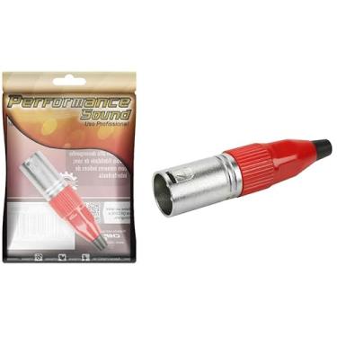 Imagem de Performance Sound Plug Cannon Prime - Cannon Macho - Vermelho