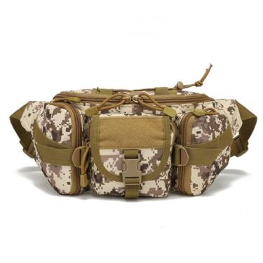 Imagem de Pochete tática, bolsa de espera masculina dupla, cinto de quadril, bolsas utilitárias para pesca ao ar livre, caminhadas, escalada, ciclismo, C, 35X10X17CM