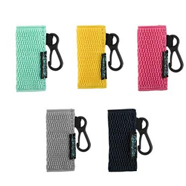 Imagem de Beautyflier Lindo suporte de protetor labial elástico, porta-batom, manga de batom, para batom, Rosa Choque/Robin Ovo Azul/Amarelo/Azul Escuro/Cinza, Clip-on