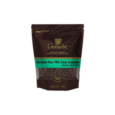 Imagem de Chocolate Puro 70% Cacau Granulado Gobeche - Adoçado Com Eritritol - 9