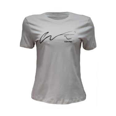 Imagem de Camiseta logo assinatura off-white - calvin klein