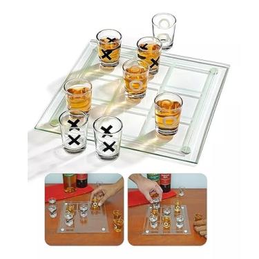 Imagem de Moment, Jogo da Velha Tabuleiro de Vidro Bebidas Drinks Shot Tequila