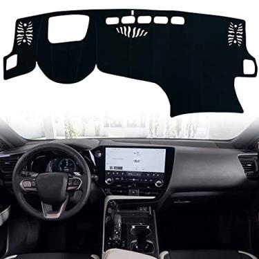 Imagem de KEEGTBOX Capa para tapete de painel interior personalizado para console central compatível com Lexus NX 250/NX 350/NX 350h/NX 450h+ SUV 2022 2023 Capa para tapete de painel acessórios (com HUD)