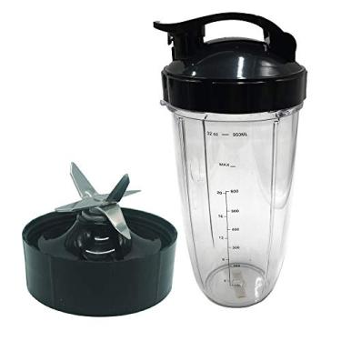 Imagem de JOYSTAR Lâmina extratora de substituição e 32 copos enormes com tampa flip top, compatível com Nutribullet prime/balance/lean/Max/select com liquidificador de 1200 W (3)