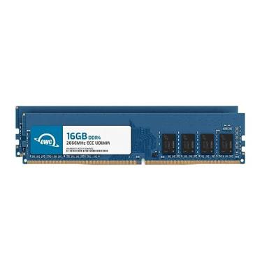 Imagem de OWC 32GB (2x16GB) DDR4 2666MHz PC4-21300 CL19 2RX8 ECC Unbuffered UDIMM 1.2V 288-pin Workstation Server Memory RAM