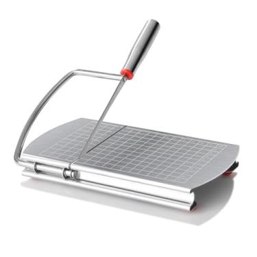 Imagem de Faat3 Coi4 Fatiador de queijo, cortador de queijo multiuso de aço inoxidável para queijo, manteiga, salsichas, frutas, utensílios de cozinha, tábua de cortar queijos