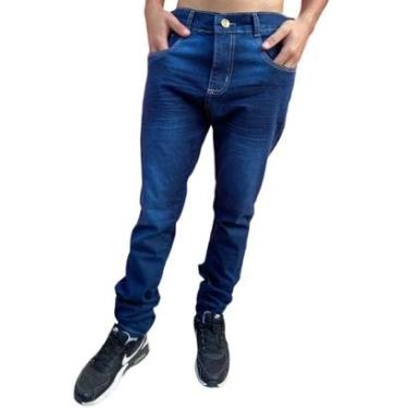 Imagem de Calça Jeans Masculina Barata Slim Fit Direto Fabrica-Masculino