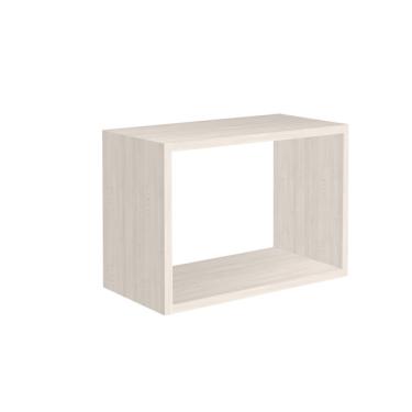Imagem de Nicho Decorativo Quadrado Parede Quarto Bebê 40x28x20cm - Bege