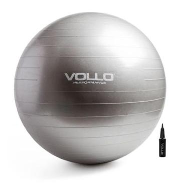 Imagem de Bola De Pilates Gym Ball Ginastica Vollo Cinza 65cm