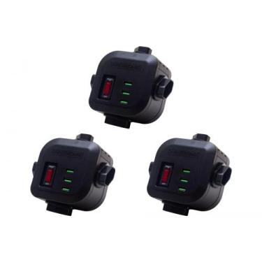 Imagem de Kit C/3 - Filtro Linha Plastico Qualitronix Torre Com Dps...