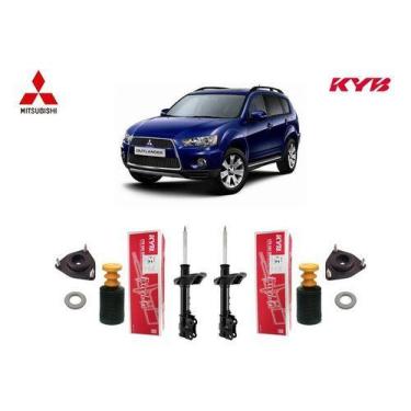 Imagem de Par Amortecedor Kit Coxim Dianteiro Outlander 2009 10 11 12 - Kayaba