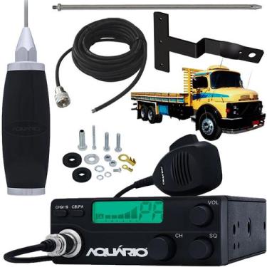 Imagem de Radio Móvel Px 40 Canais Antena Inox 2,70 metros Cabo 5,5m Alongador 6
