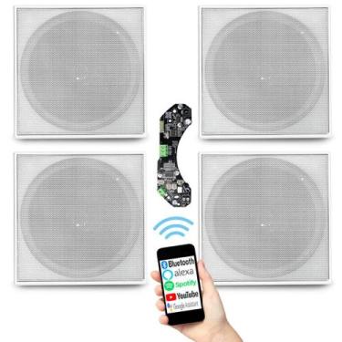 Imagem de Amplificador Bluetooth 4 Caixas de teto Embutir Arandela 70W - Le Son
