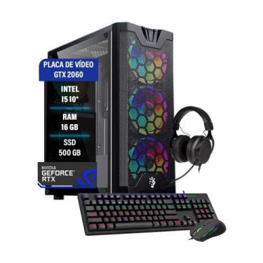 Imagem de Pc Computador Gamer I5 10 16Gb Ram Ssd 500Gb Rtx 2060 - Fonecar Inform