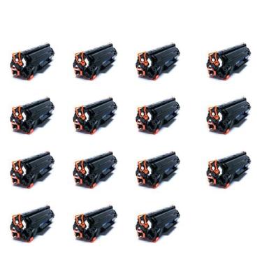 Imagem de Kit 15x Toner 100% Compatível Novo Cb435a 35a 435a Cb435a  P1005 P1006