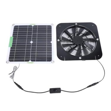 Imagem de Ventilador Movido a Energia Solar para Galinheiro, Painel Solar Eficiente 100 W Com Exaustor 13,5 Polegadas, Ventilador Externo Ventilação Solar para Casa Cachorro Externa, Estufa