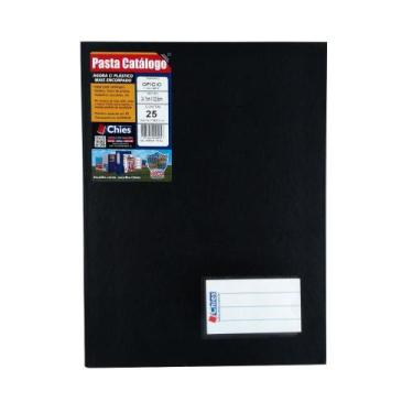 Imagem de Pasta Catálogo Ofício Chies Colchete 25 Envelopes 4005 Preta