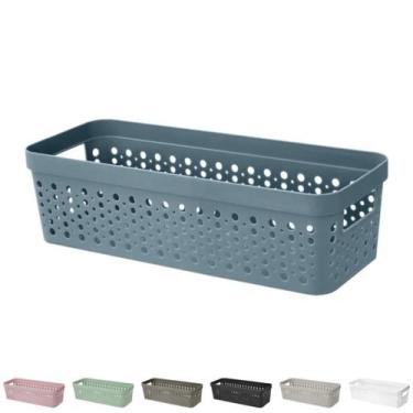 Imagem de Cestos Organizador s/ Tampa Trama Rattan 3,6L Usual Utilid - Usual Uti