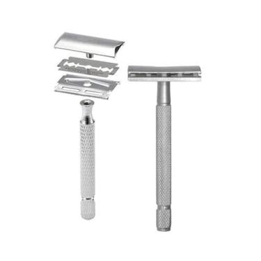 Imagem de Aparelho de Barbear Clássico Vintage Retro Cabeça Flexível Textura Ant