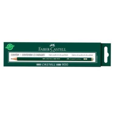Imagem de Lapis Preto Tecnico 9000 3B Preto Cx.C/12 Faber-Castell