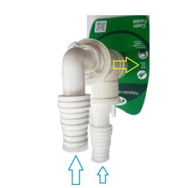 Imagem de Adaptador Amanco duplo RETO para 2 Máq. Lavar Esgoto 40 e 50 - 350725K